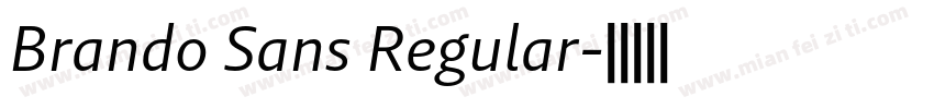 Brando Sans Regular字体转换